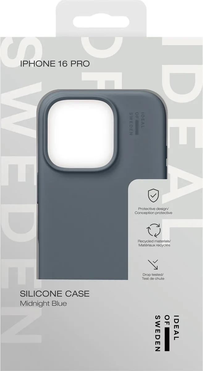 iDeal of Sweden iPhone 16 Pro Silicone Hoes - Midnight Blue IDSIC-I2461P-411