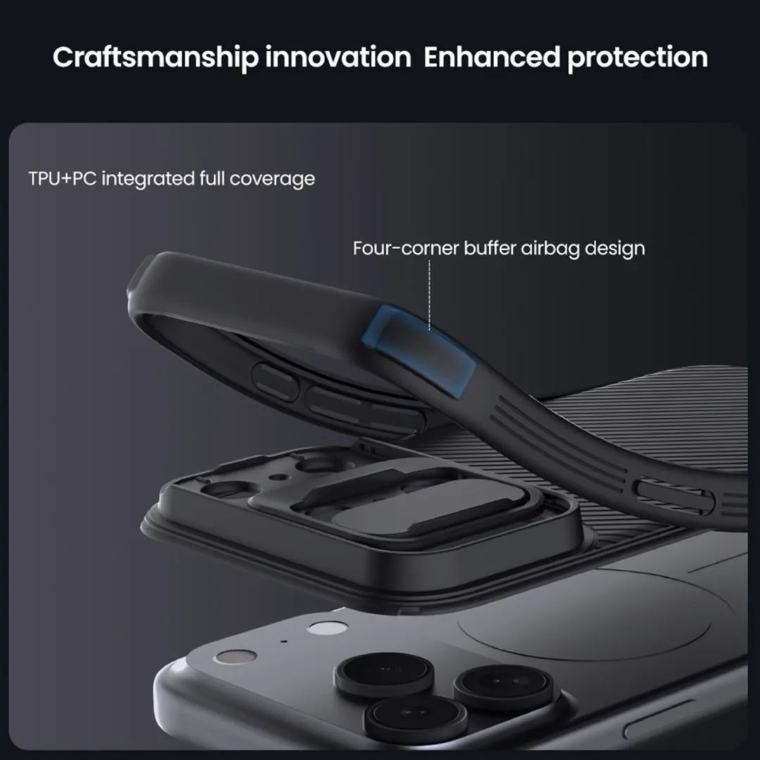 Nillkin CamShield Pro Hoesje iPhone 17 Pro Max - Zwart - afbeelding 6 van 6