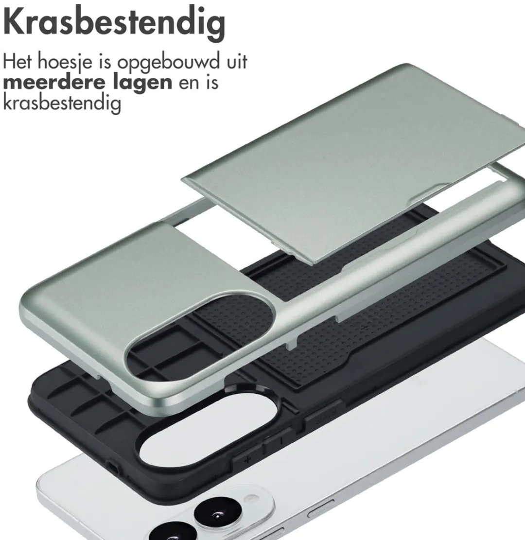 Imoshion Hoesje Samsung Galaxy S25 Edge - Groen - 2 Pasjes