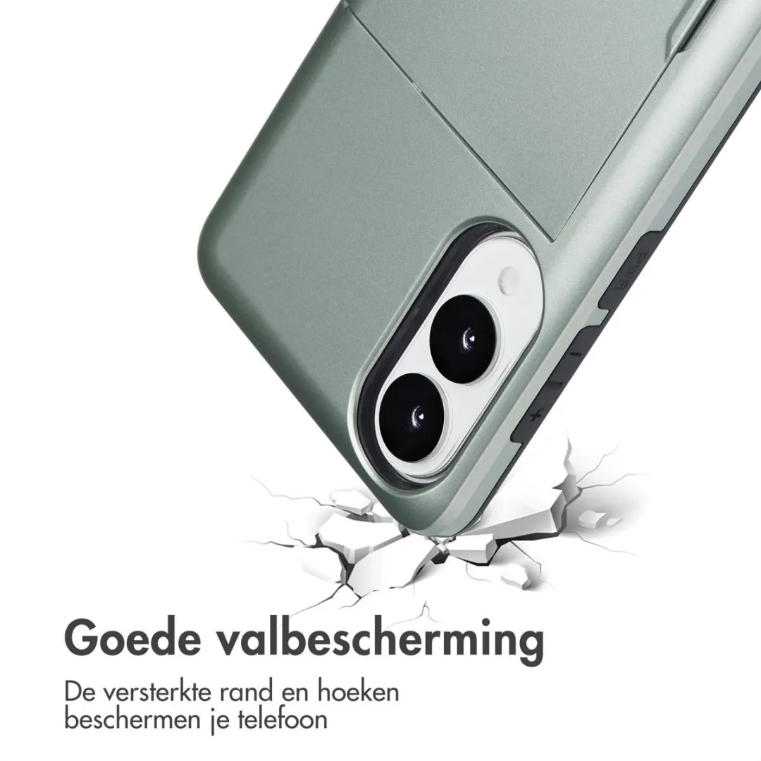 Imoshion Hoesje Samsung Galaxy S25 Edge - Groen - 2 Pasjes