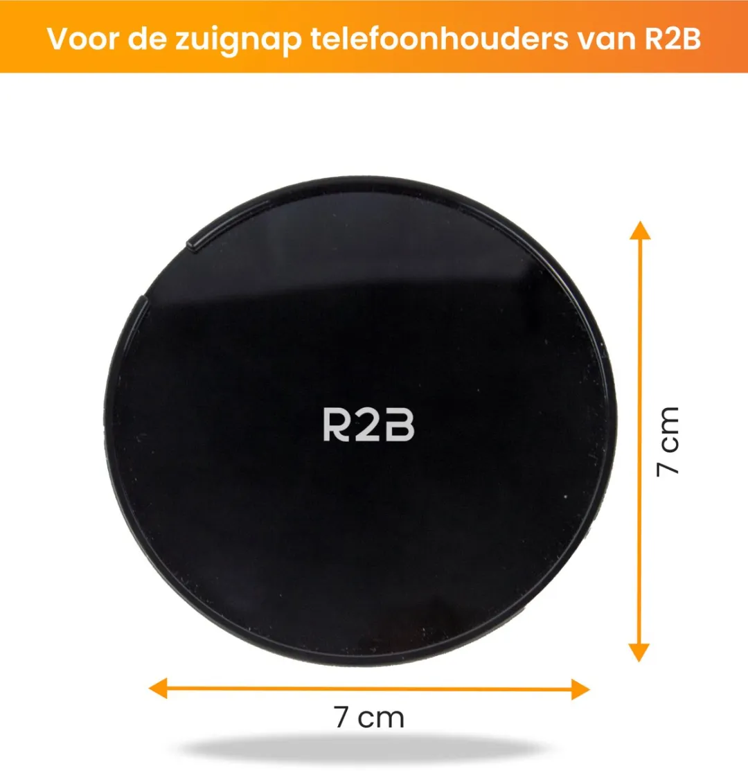 R2B Dashboardpad Telefoonhouder Auto - Stevige Gel - Zwart