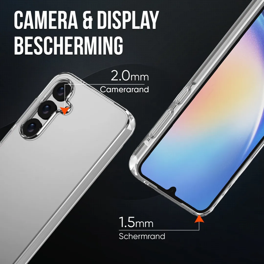 NUVEX Hoesje Galaxy A34 Transparant - Anti-Shock