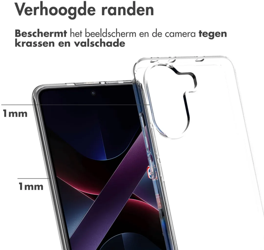 Accezz Hoesje Xiaomi Poco X7 Pro - Transparant