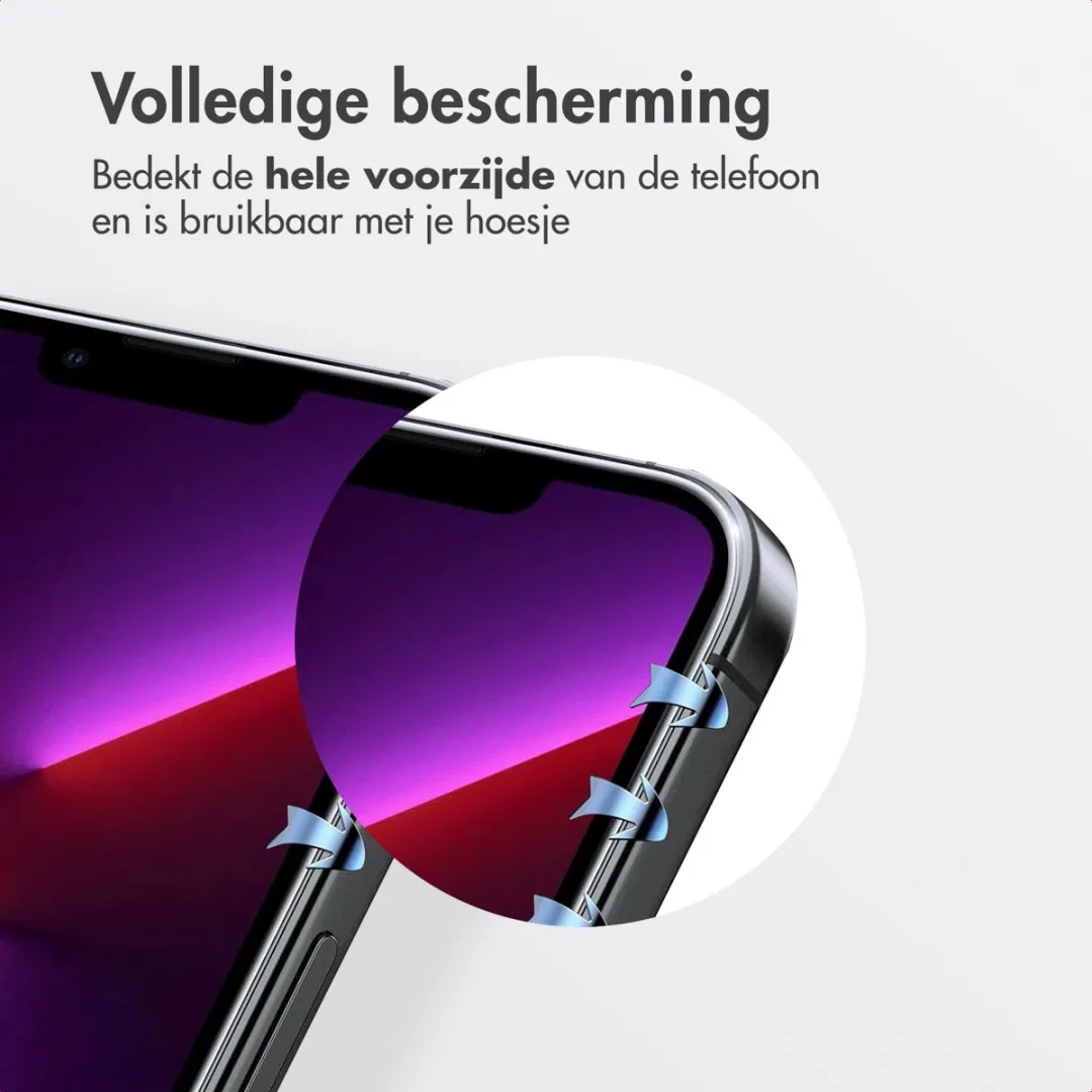 Accezz iPhone 13/14 Screenprotector Glas - Anti-stof applicator - afbeelding 6 van 6