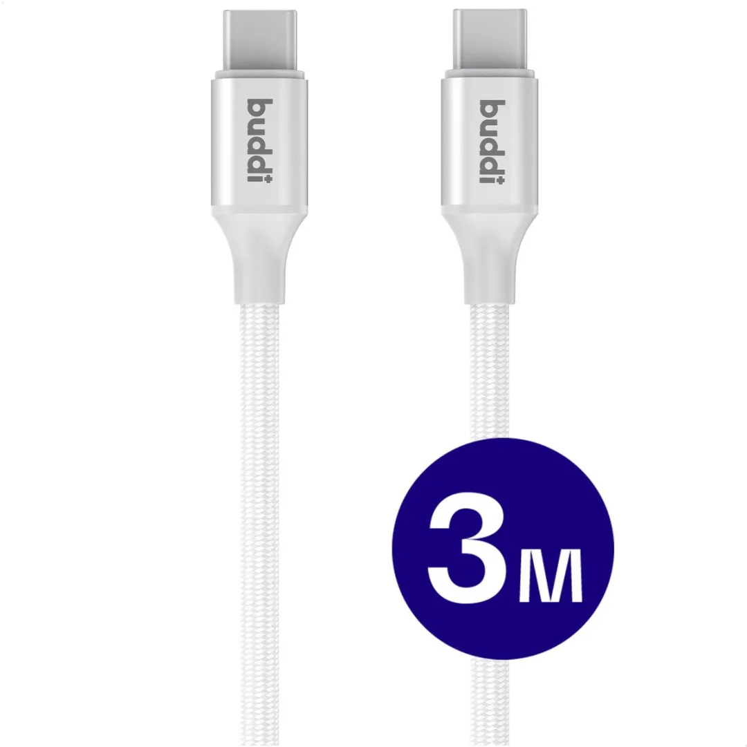 Buddi Flex USB-C naar USB-C Kabel 60W