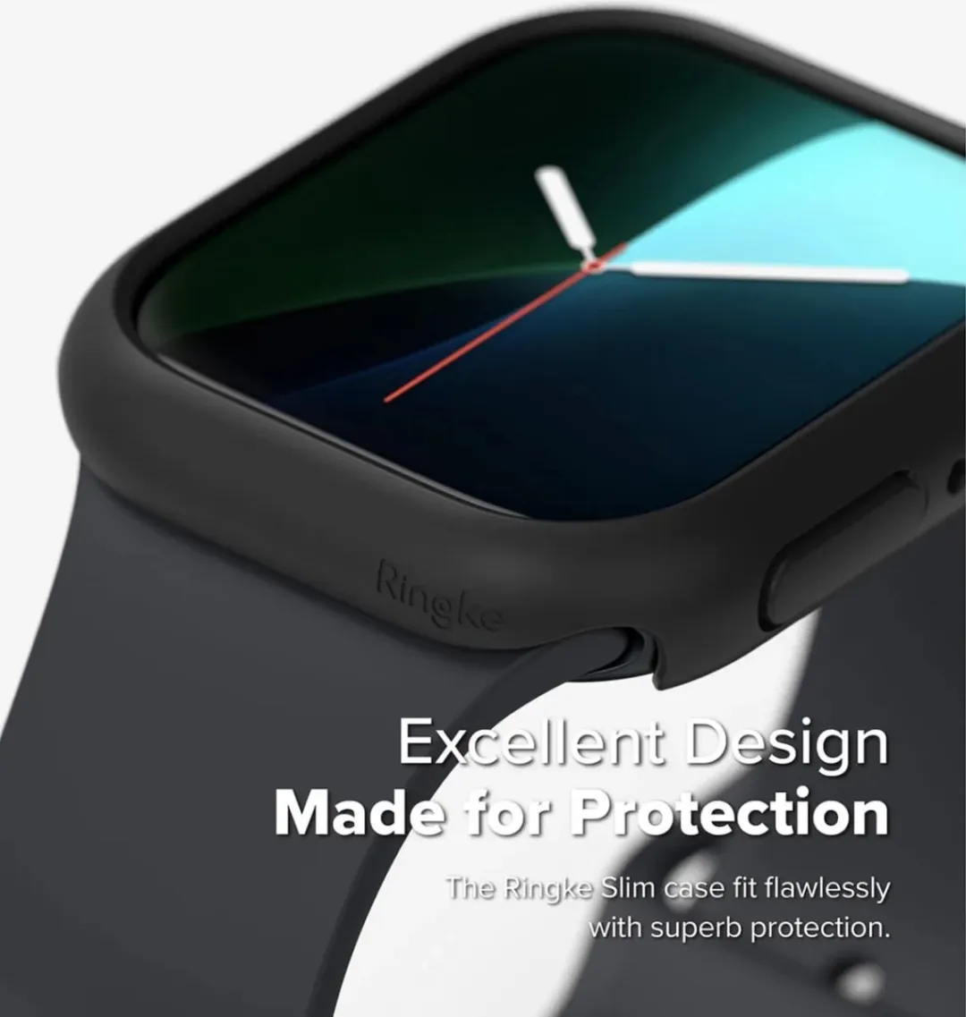 Ringke Slim Hoesje Apple Watch 10 46mm - 2 Stuks - Transparant & Mat Zwart