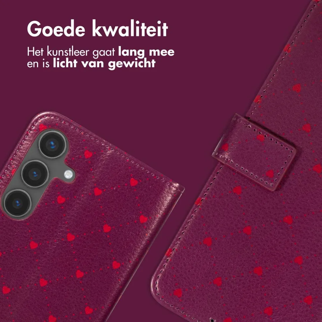 Imoshion Hoesje Samsung Galaxy S24 - Crush Check Coral Dust - 3 Pasjes