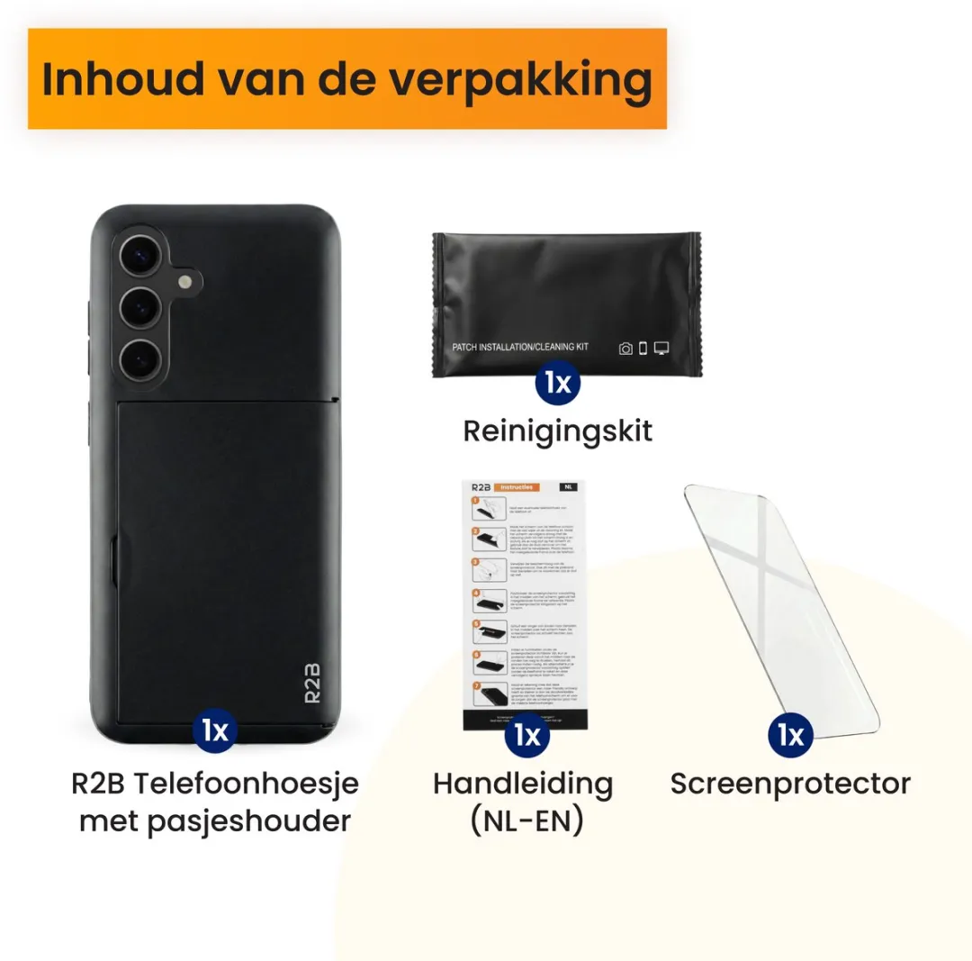 R2B Utrecht Telefoonhoesje Samsung Galaxy S24 - 3 Pasjes - Zwart - afbeelding 6 van 6