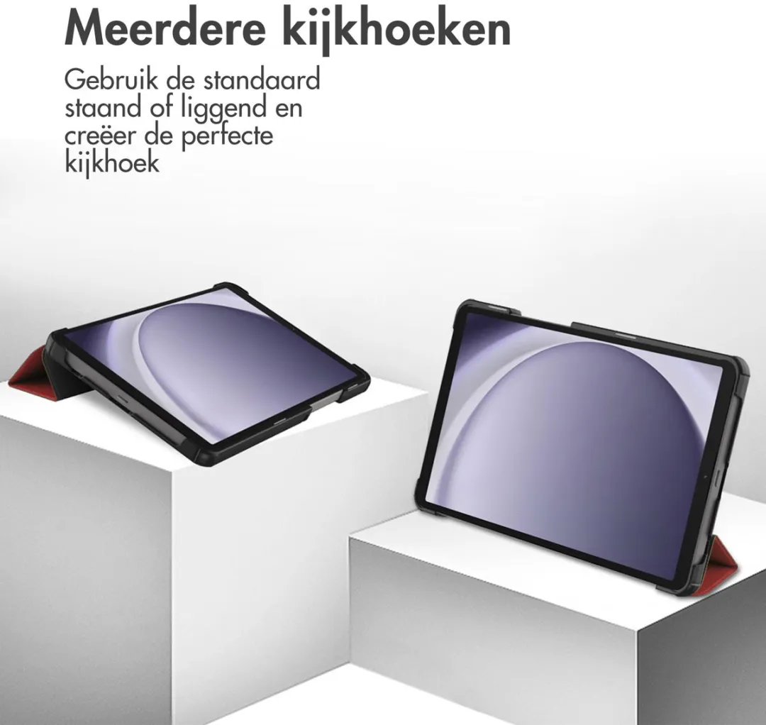 Imoshion Tablethoes SH00066617 - Samsung Galaxy Tab A9/A11 8.7" - Trifold Bookcase - Rood