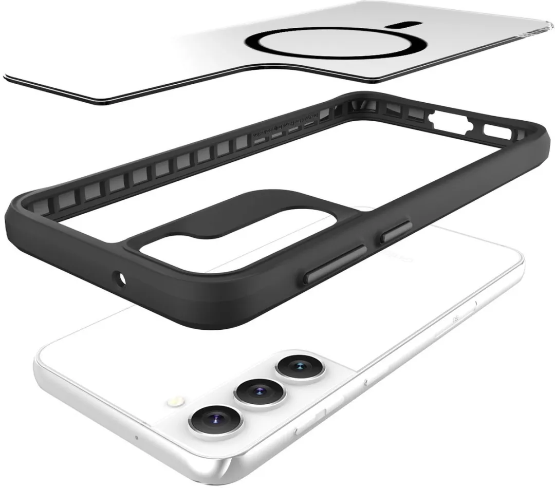 Buddi Hybrid Hoesje Samsung Galaxy S23 Plus - MagSafe - Transparant Zwart - afbeelding 6 van 6