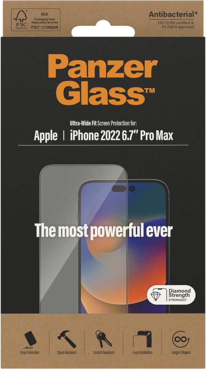 PanzerGlass PG-2774 Screen Protector iPhone 14 Pro Max - afbeelding 6 van 6