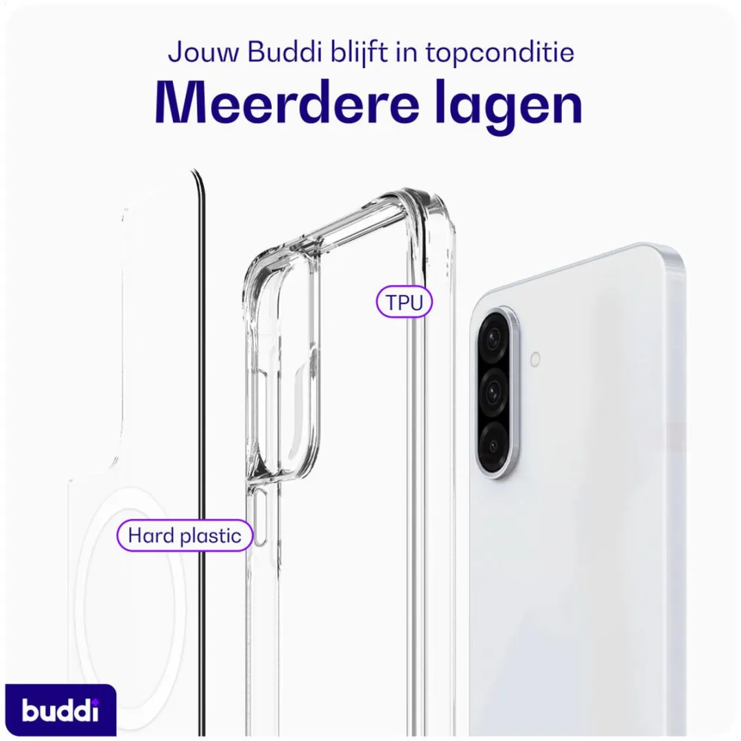 Buddi Core Hoesje Samsung Galaxy A56/A36 - MagSafe - Transparant - afbeelding 6 van 6