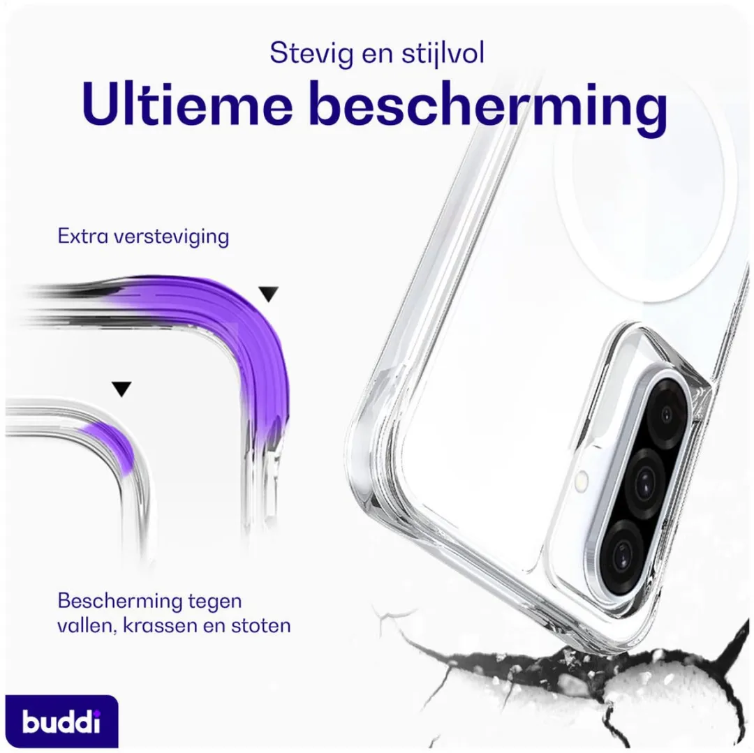 Buddi Core Hoesje Samsung Galaxy A56/A36 - MagSafe - Transparant