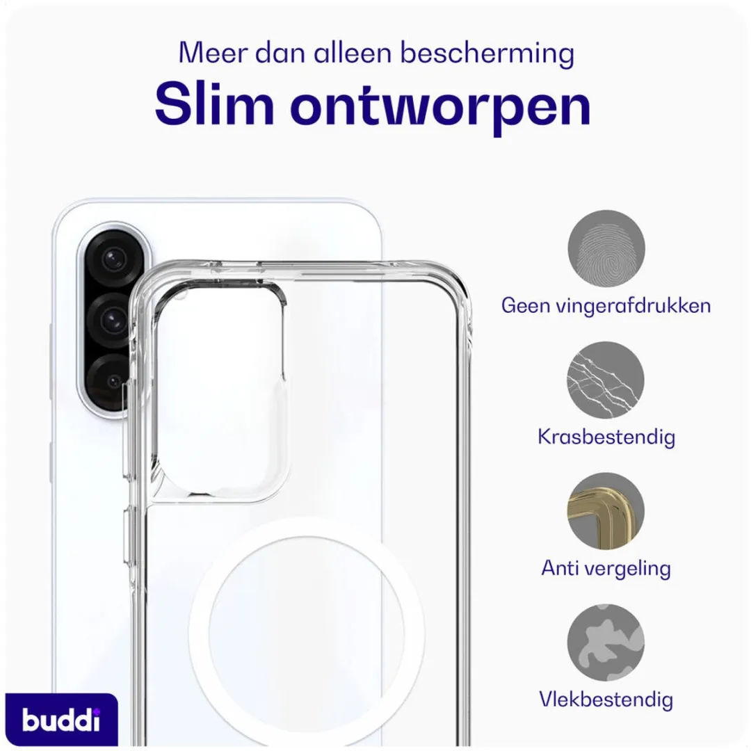 Buddi Core Hoesje Samsung Galaxy A56/A36 - MagSafe - Transparant