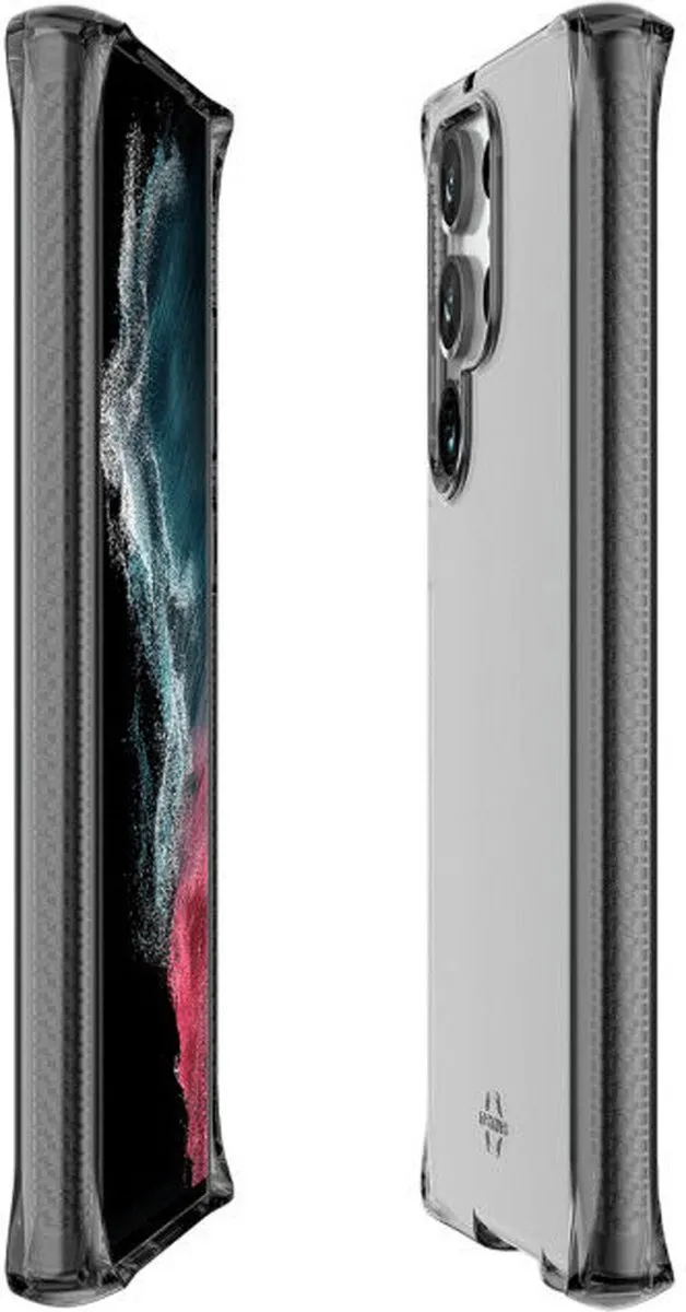 ITSKINS Spectrum R Clear Samsung Galaxy S23 Ultra Hoesje - Zwart