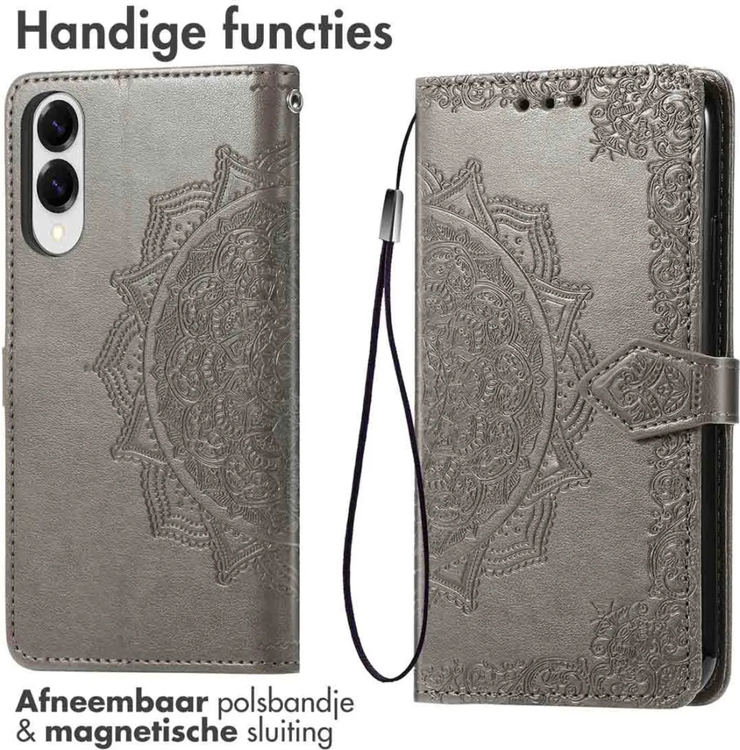 Imoshion Moto G56 Hoesje - Mandala Bookcase Grijs