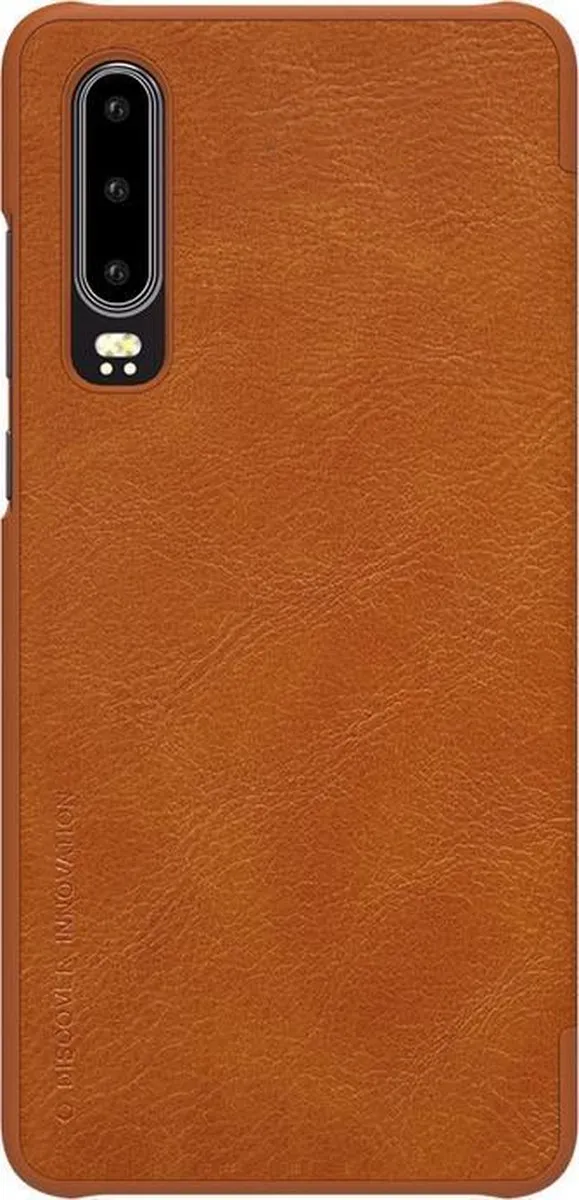 Nillkin Qin PU Leather Book Case voor Huawei P30 - Bruin - afbeelding 2 van 4