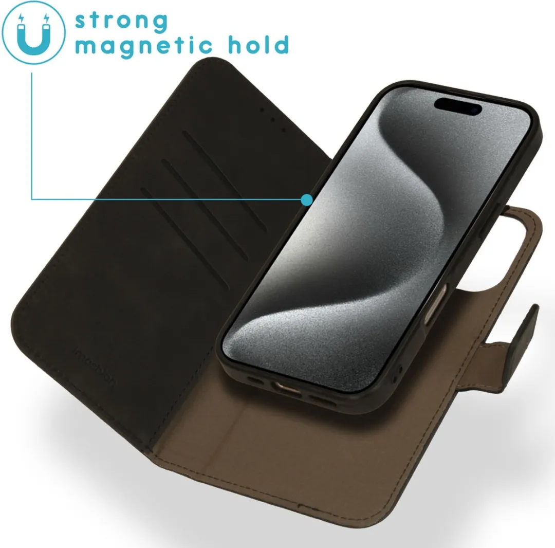 Imoshion Hoesje iPhone 16 Pro Max 2-in-1 Bookcase - 3 Pasjes - Zwart
