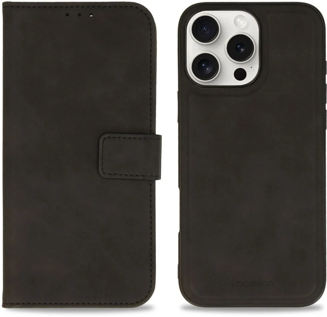Imoshion Hoesje iPhone 16 Pro Max 2-in-1 Bookcase - 3 Pasjes - Zwart