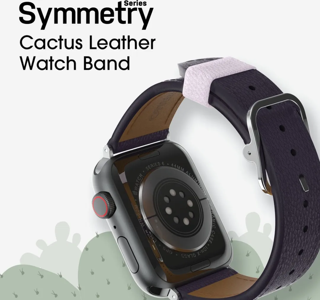 OtterBox Symmetry Cactus Leren Bandje Apple Watch - Paars