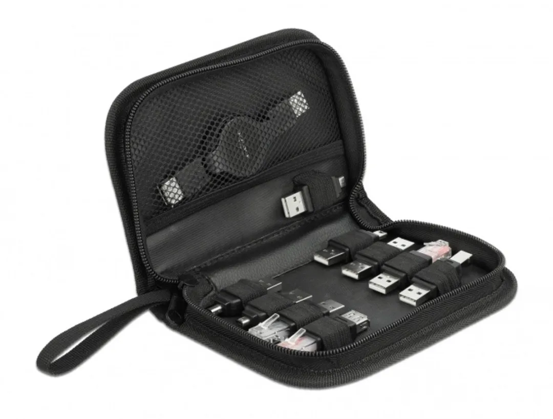 Delock ZU USB Adapterkit 10-delig - Zwart
