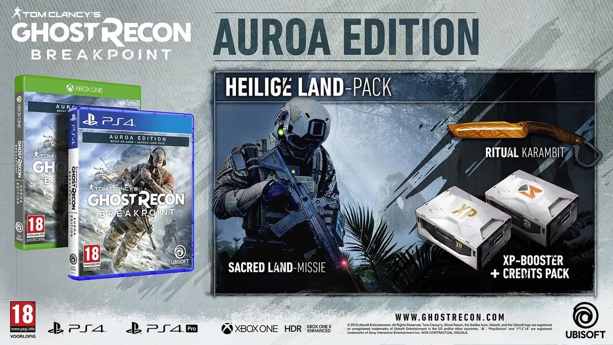 Ubisoft Tom Clancy's Ghost Recon Breakpoint Auroa Edition - PS4