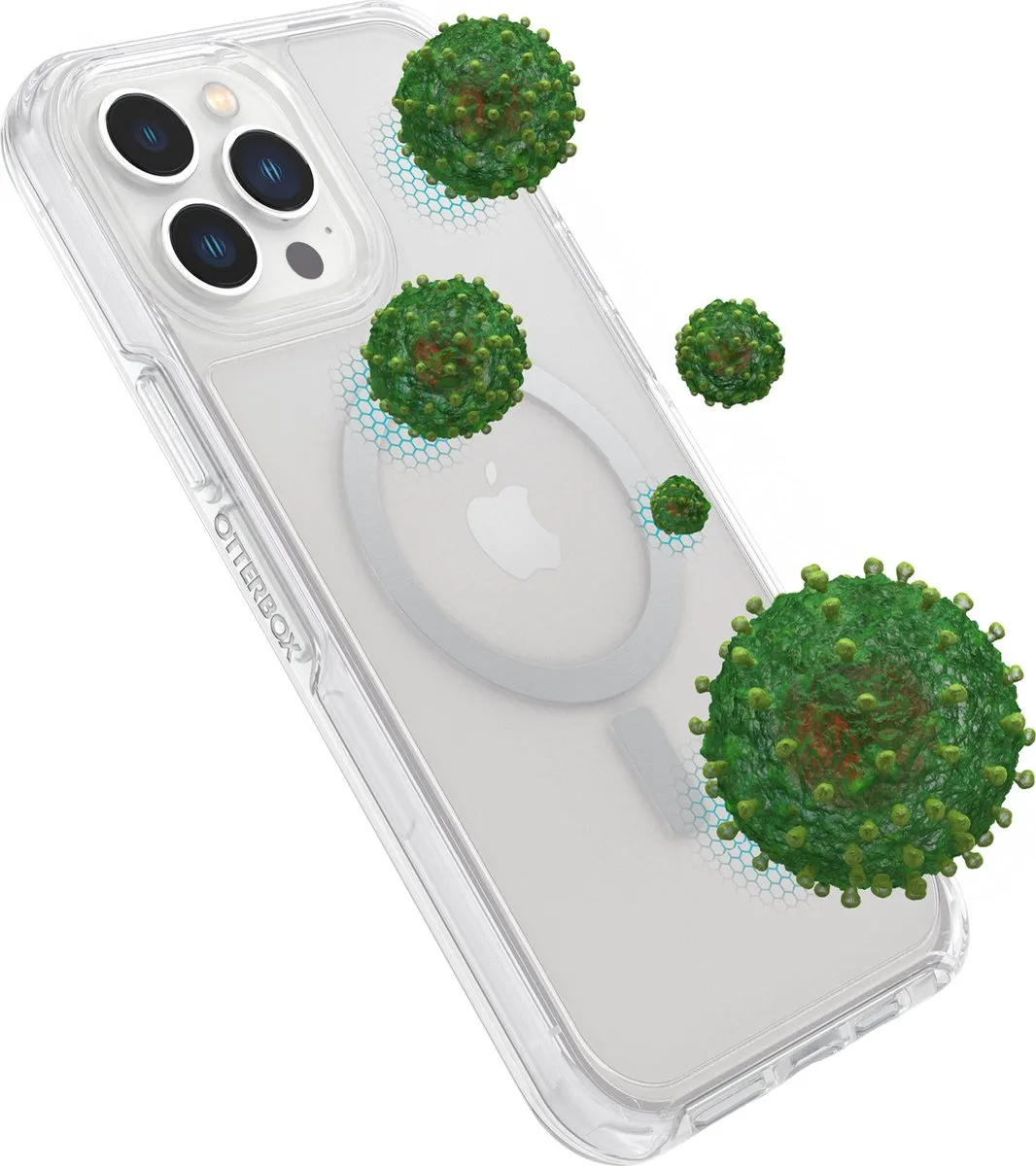 OtterBox Symmetry+ 77-84805 Hoesje - iPhone 13 Pro Max - Transparant - afbeelding 6 van 6