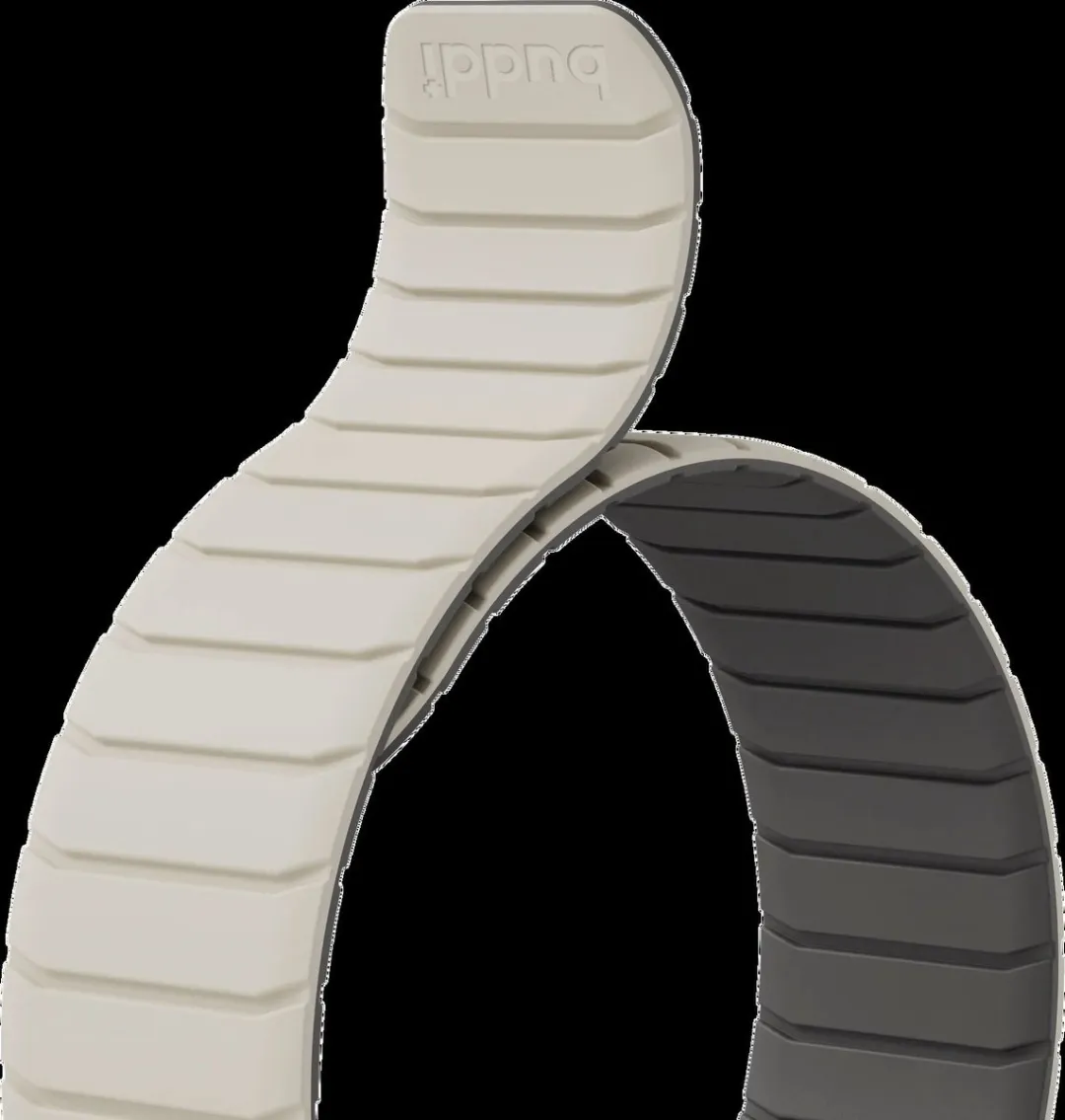 Buddi Fuse Magnetisch Bandje Apple Watch - 3 Stuks - Zwart/Grijs