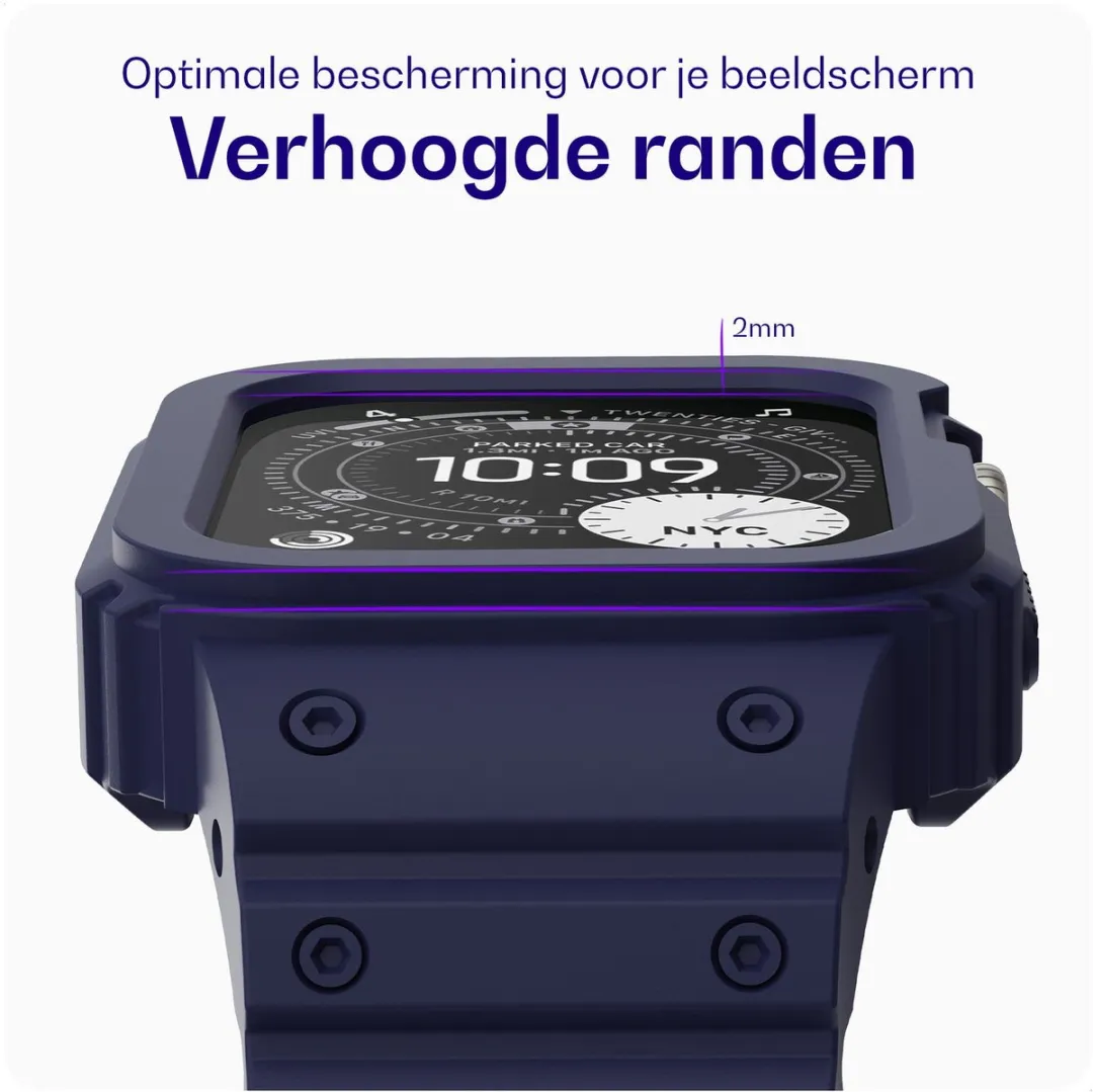 Buddi Forge Hoesje & Bandje Apple Watch Ultra 2 49mm - Blauw