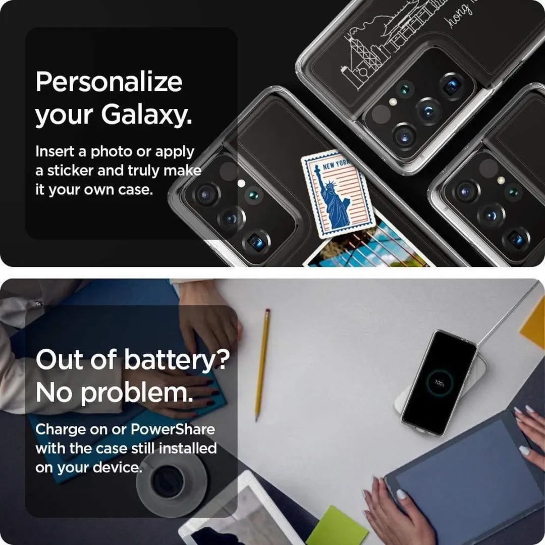 Spigen Samsung Galaxy S21 Ultra Hoesje mpn-8809756642098 - Transparant - afbeelding 6 van 6