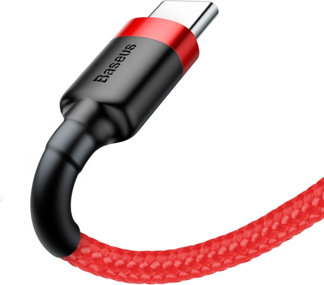 Baseus Cafule USB/USB-C Kabel 3A 1M - Rood