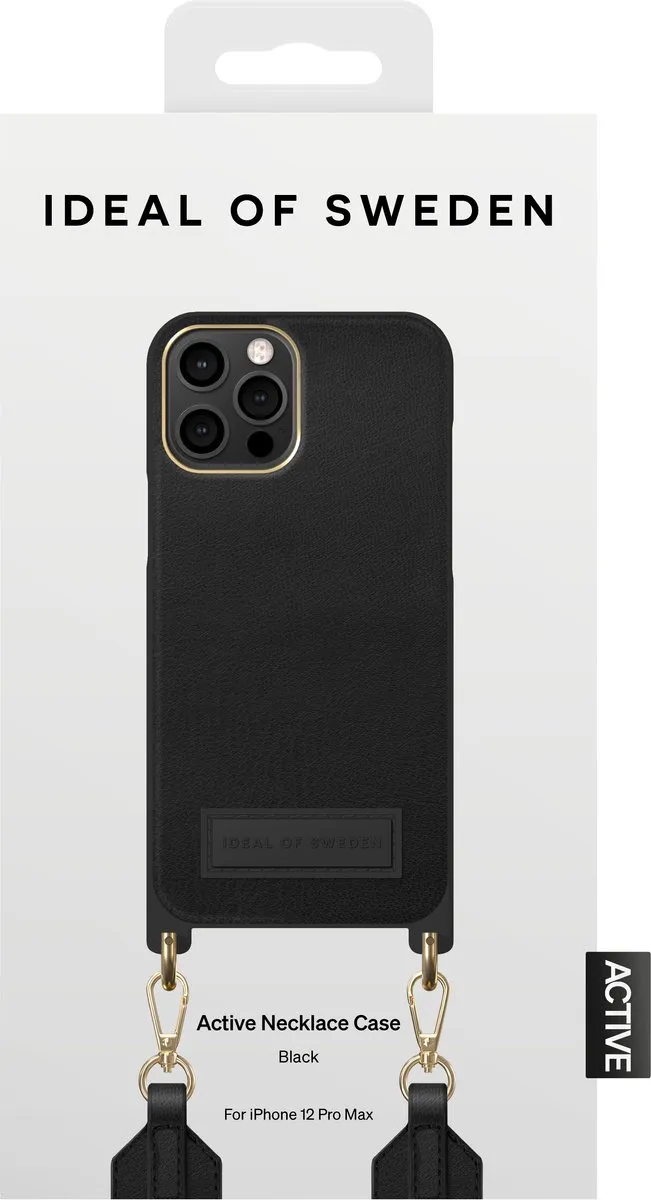 iDeal of Sweden Athena Necklace Case iPhone 12 Pro Max - IDNCAS22-I2067-01 - Zwart - afbeelding 5 van 5