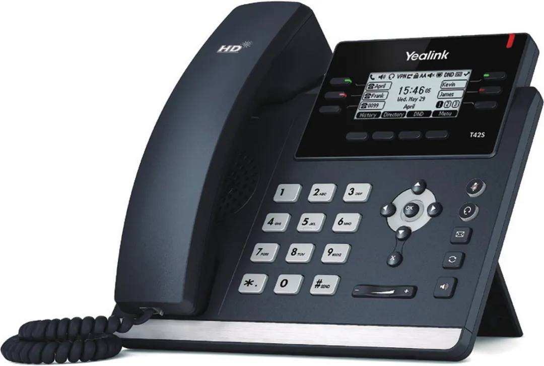 Yealink SIP-T42S Toestel - 2.7" - Zwart/Zilvergrijs