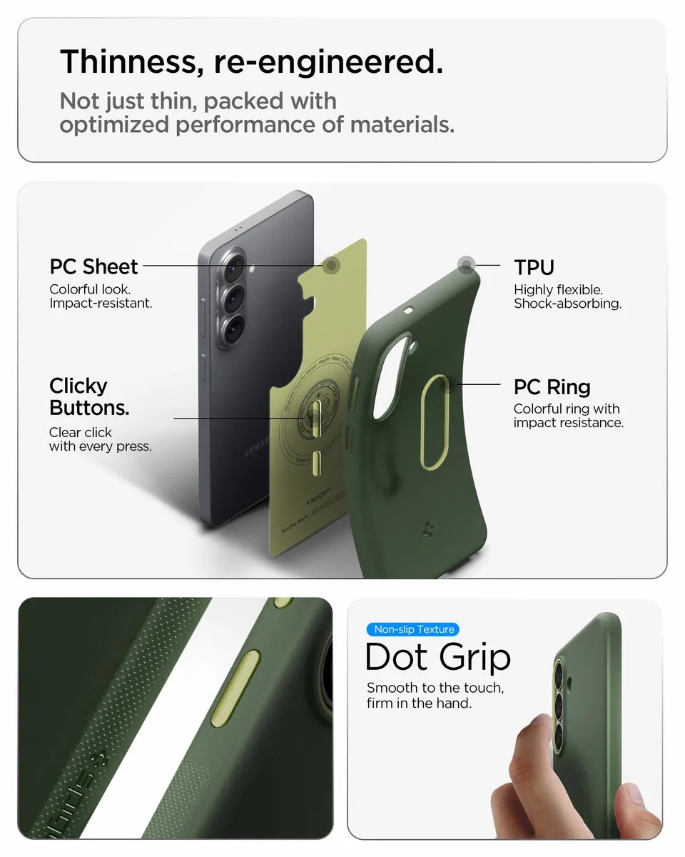 Spigen Nano Pop MagFit Backcover S26 - Avo Green