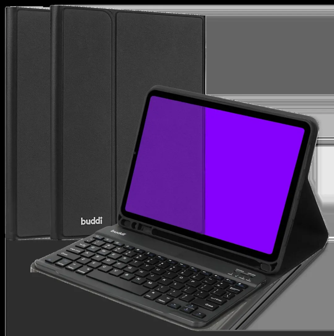Buddi Zuna Hoes met QWERTY Toetsenbord - Samsung Galaxy Tab A8 2021 - Zwart