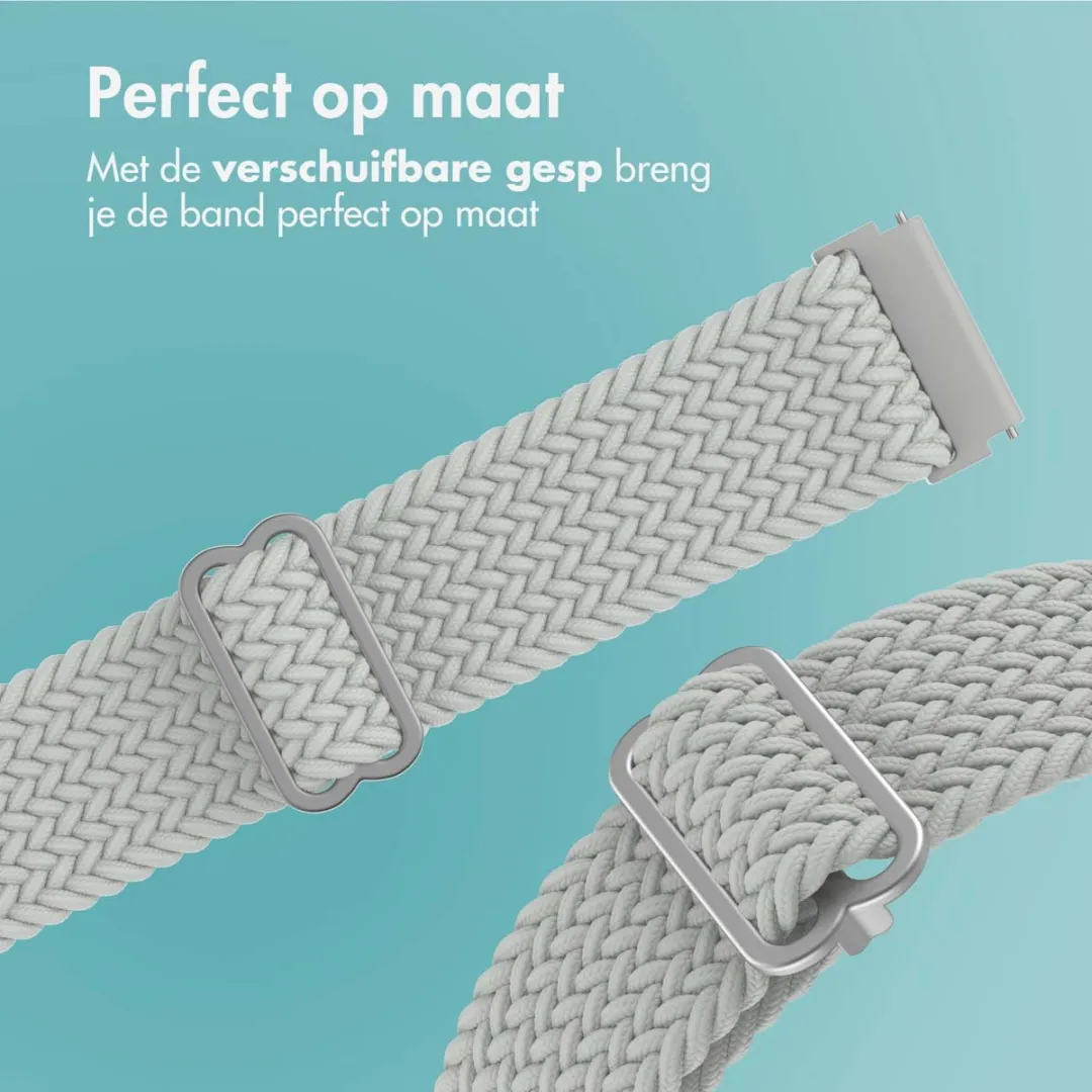 Imoshion Nylon Geweven Smartwatchband 20mm - Grijs