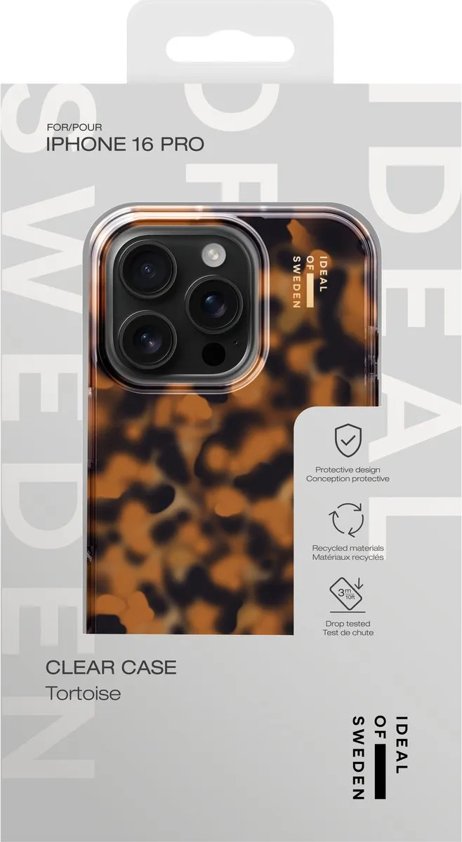 iDeal of Sweden Clear Case iPhone 16 Pro Tortoise - IDCLC-I2461P-518
