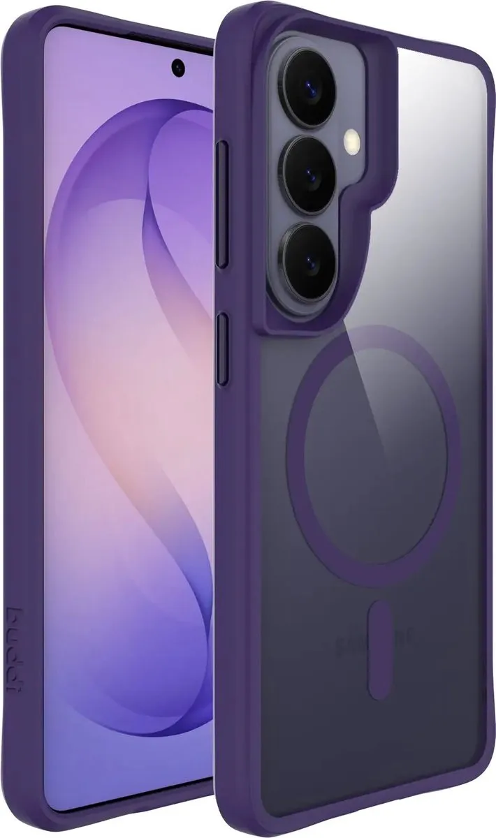 Buddi Hybrid Hoesje Samsung Galaxy S26 Plus - MagSafe - Transparant Paars