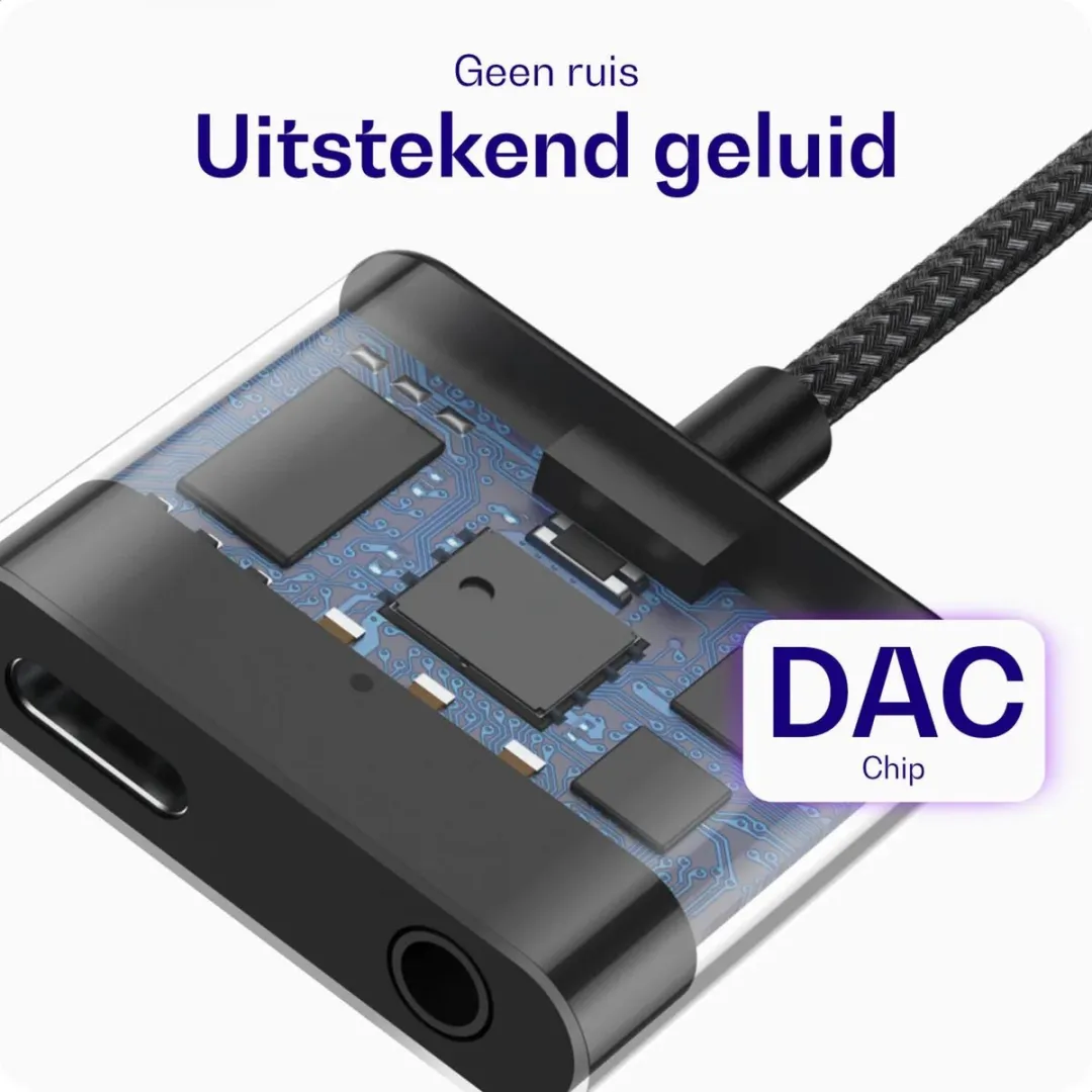 Buddi Ease USB-C naar USB-C Adapter 60W PD - Grijs