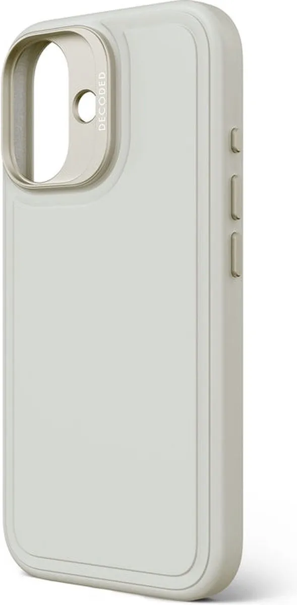Decoded Siliconen Hoesje iPhone 16 Stone Grijs - MagSafe