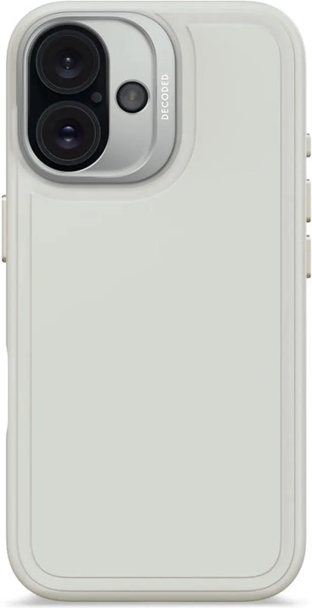 Decoded Siliconen Hoesje iPhone 16 Stone Grijs