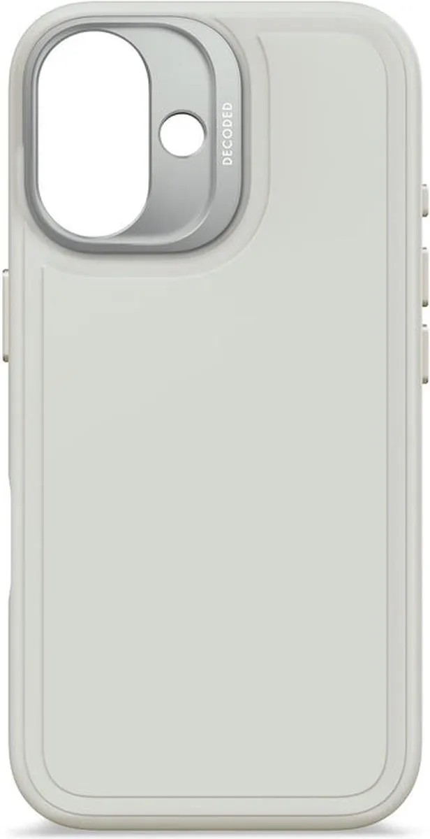 Decoded Siliconen Hoesje iPhone 16 Stone Grijs - MagSafe