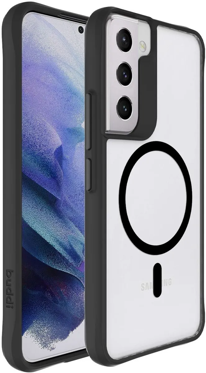 Buddi Hybrid Hoesje Samsung Galaxy S22 - MagSafe - Matte Zwart
