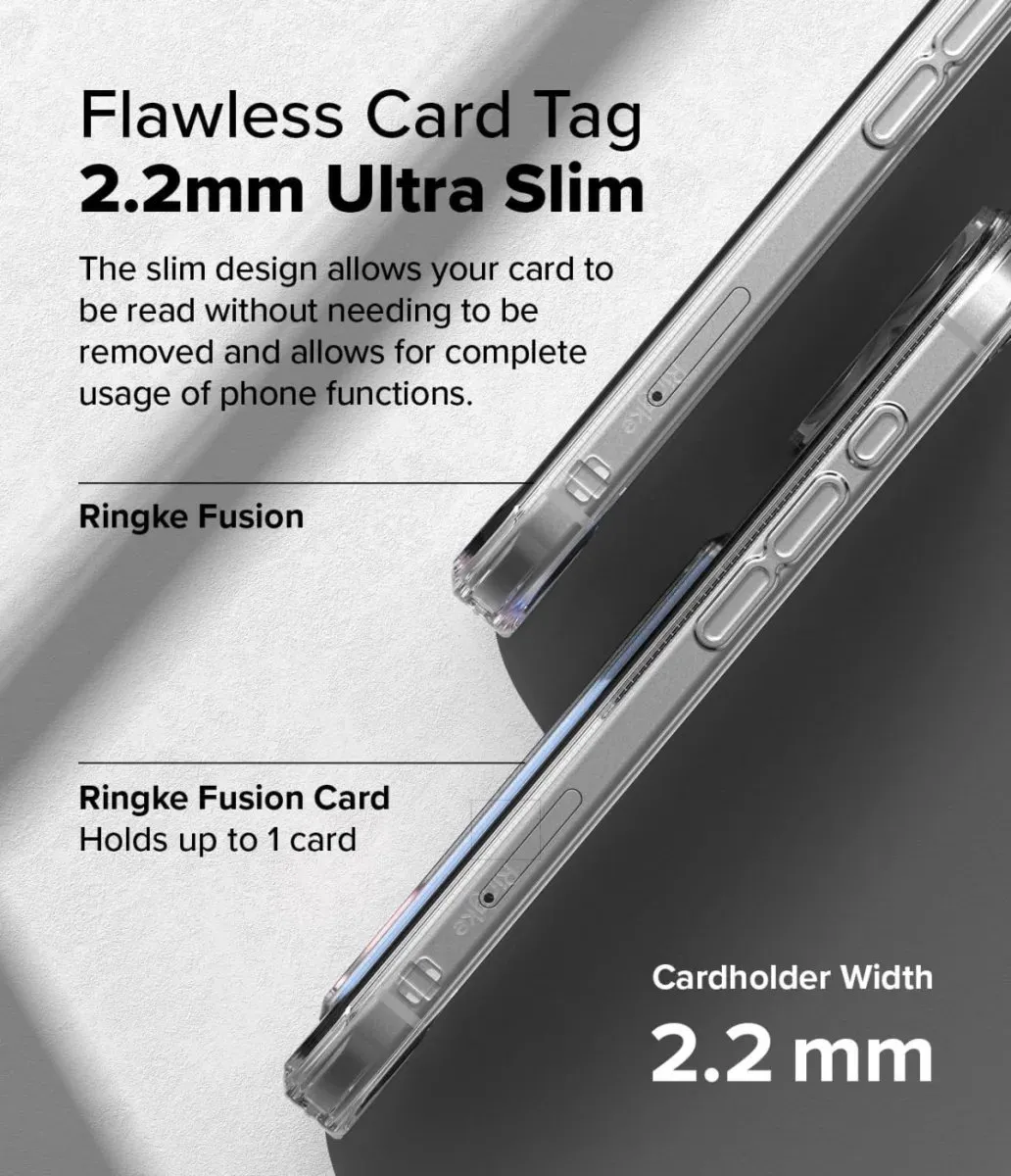 Ringke Fusion Card Hoesje iPhone 16 Plus - Transparant - afbeelding 6 van 6