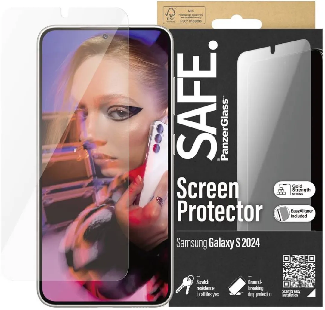 PanzerGlass SAFE Screenprotector Samsung Galaxy S24 - Case Friendly