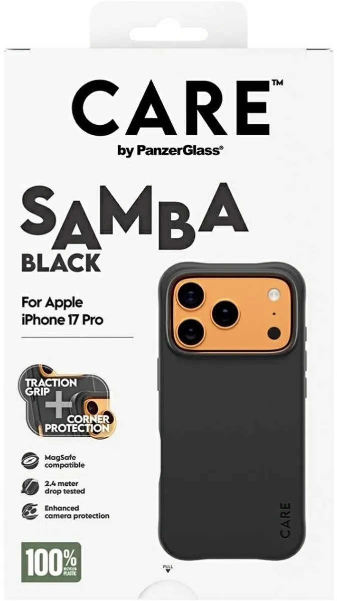 PanzerGlass Hoesje iPhone 17 Pro MagSafe Samba - 5715685027093 - Zwart