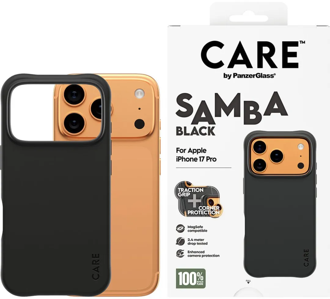 PanzerGlass Hoesje iPhone 17 Pro MagSafe Samba - 5715685027093 - Zwart