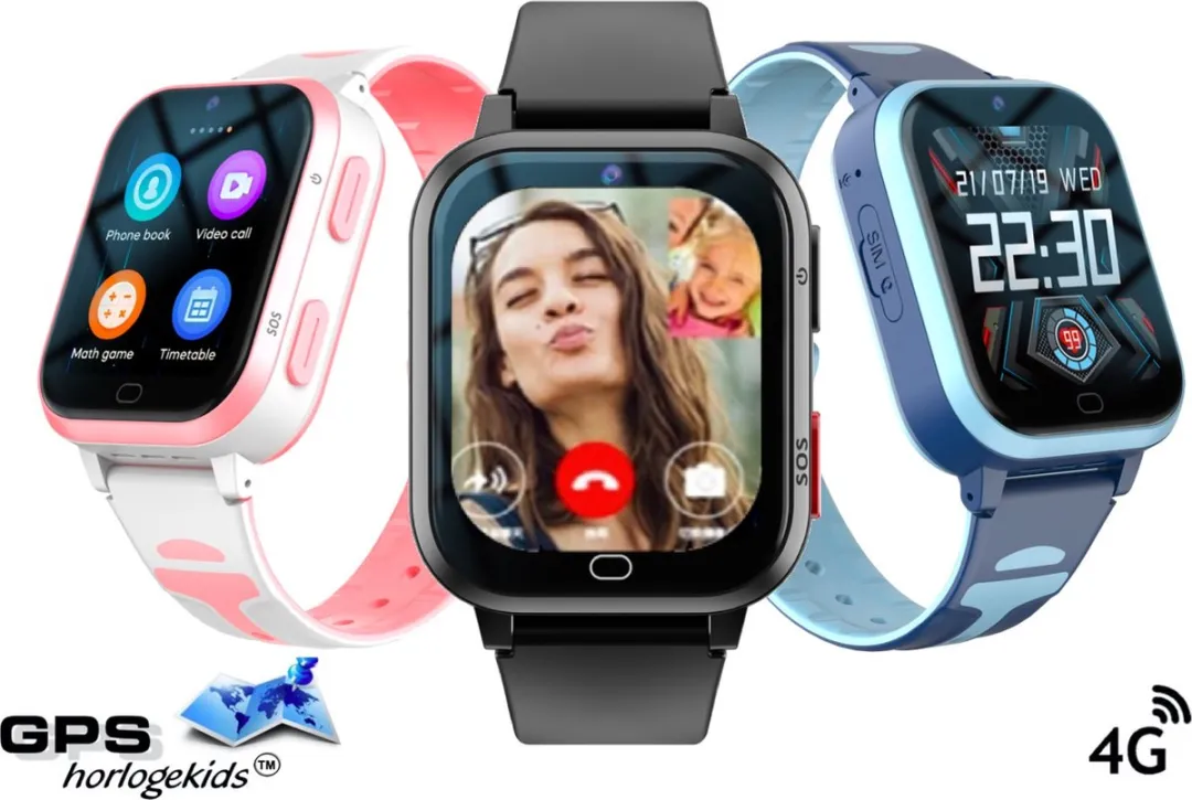 GPSHorlogeKids Yoda Zwart GPS Horloge - 4G Videobellen - 600mAh