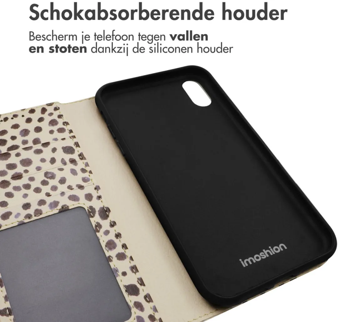 Imoshion Hoesje iPhone XR - 3 Pasjes - Black And White Dots - afbeelding 6 van 6