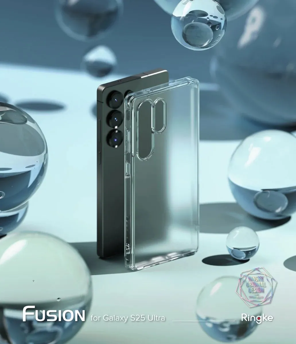 Ringke Fusion Hoesje Samsung Galaxy S25 Ultra - Antikrascoating - Matte Transparant